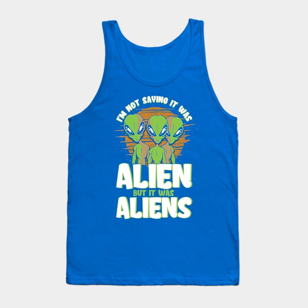 Galaxy Introvert Alien Abduction Tank Top by Toeffishirts